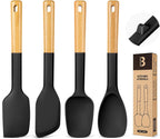 Silicone Spatula Spoon Set, Great for Mixing, Folding, Scraping, and Spreading