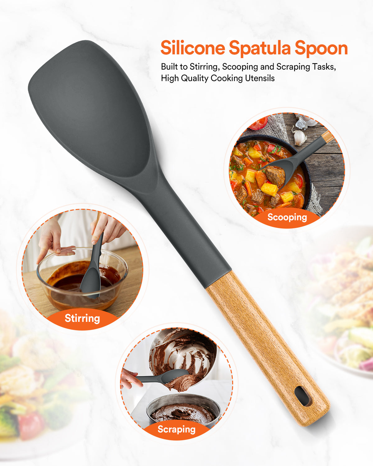 Silicone Spoonula Spatula